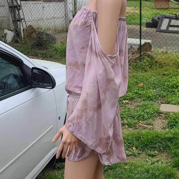 Blue life Dusty Rose tye-dye Romper - Picture 4 of 6